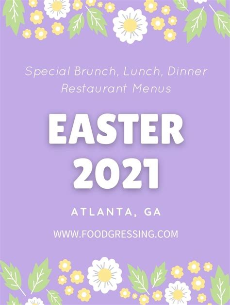 easter sunday 2021 restaurants